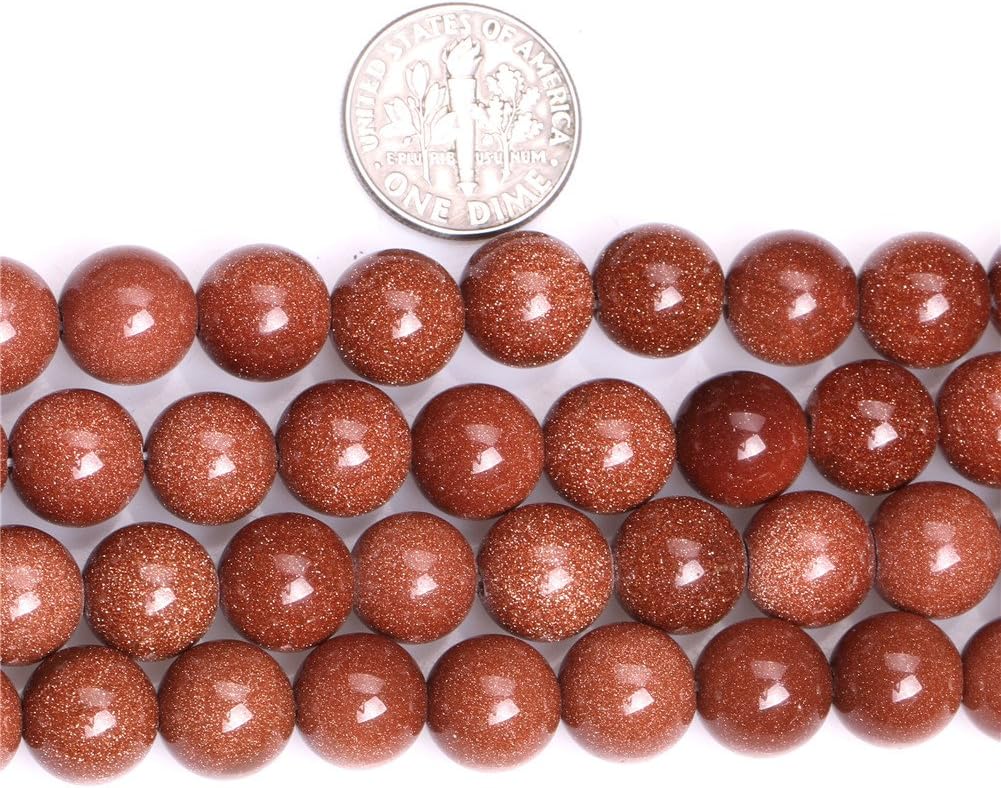 10mm Round Brown Gold Sandstone Sand Stone Beads for Jewellery Making Strand 15" - Image 5