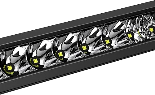 Miniatura 2 de Black Horse - Cepillo de rejilla resistente y modular negro con luz LED de una sola fila, compatible con Nissan Frontier-RU-NIFR22-B-K2 2022-2024