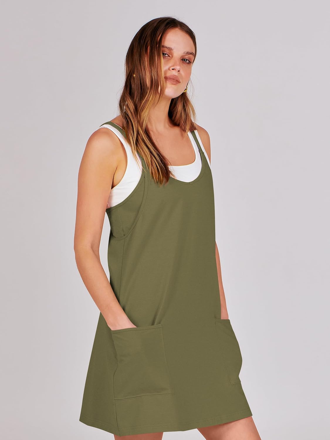 ANRABESS Women Athletic Dress Summer Tennis Workout Active Sports Mini Romper Dress Built in Shorts Travel Vacation Clothes - Image 8