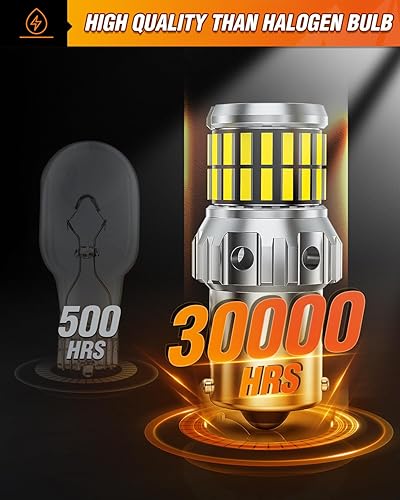 Miniatura 6 de Nilight Bombilla LED 1156 súper brillante 4014 63SMD LED de repuesto para respaldo inverso, freno trasero DRL, luz de señal de giro, BA15S 7506 1003