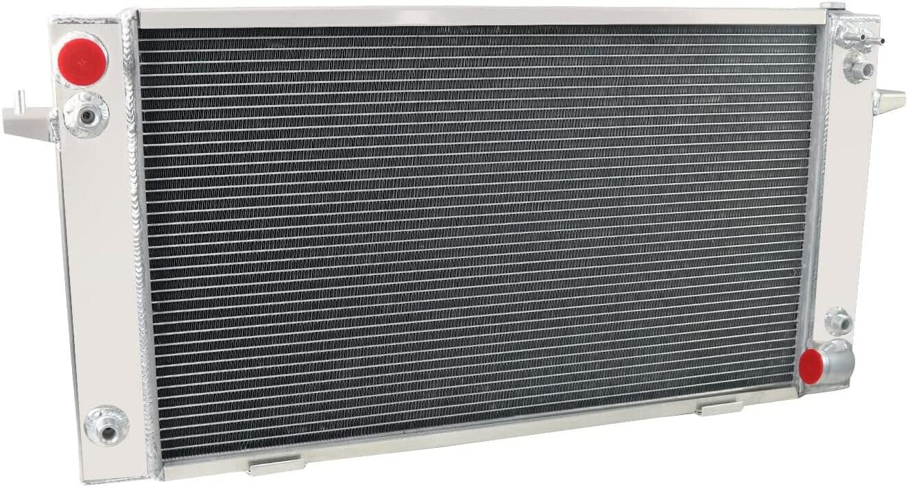 4 Row Aluminum Radiator for 1989-1998 Land Rover Discovery/Range Rover 3.9 4.0, Radiators 1990 1991 1992 1993 1994 1995 1996 1997