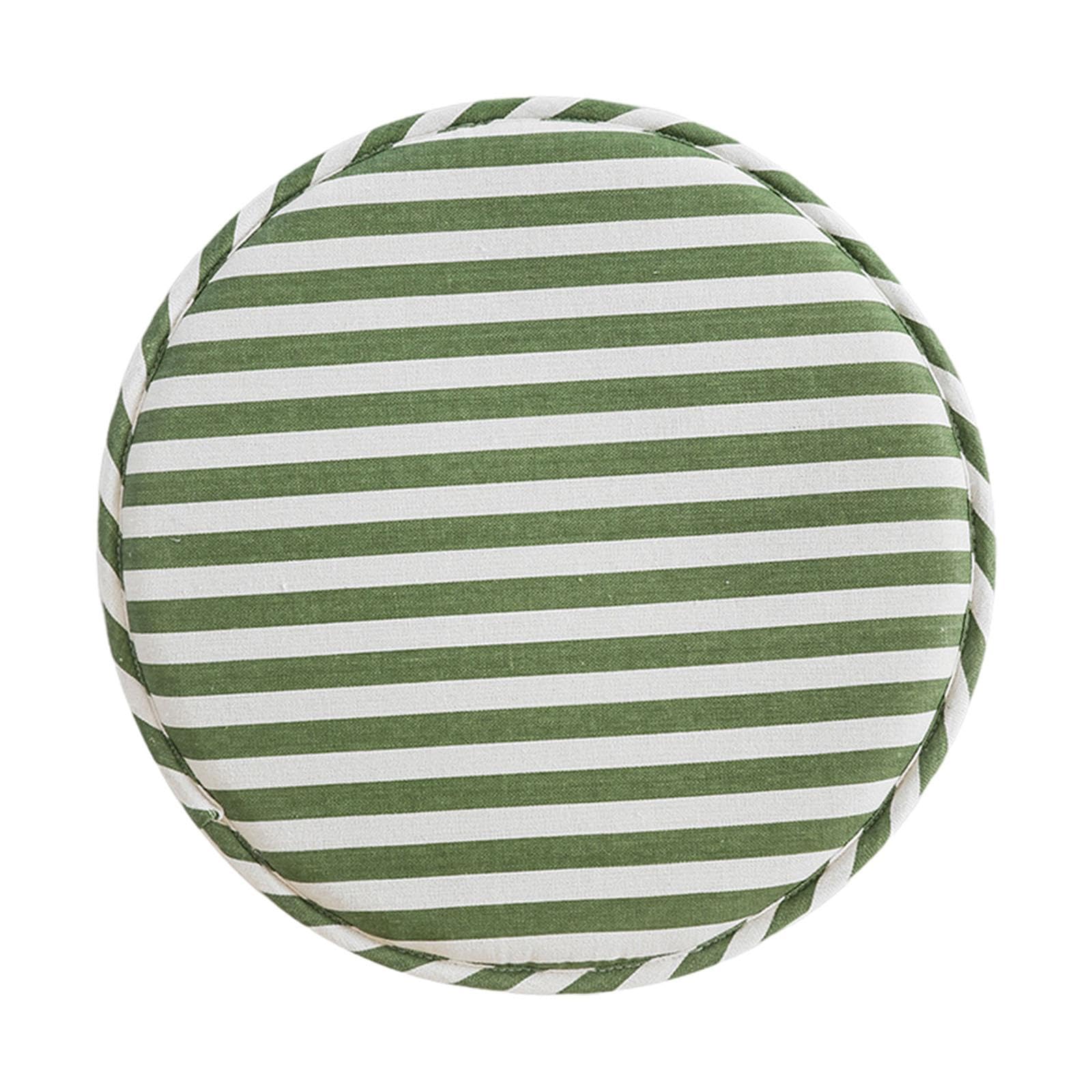 Round Stool Chair Cushions Washable Soft for High Stool for Office Home Sofa Green White | Cushions & Pads | Patio & Garden Furniture | Yard, Garden & Outdoor Living-image-44