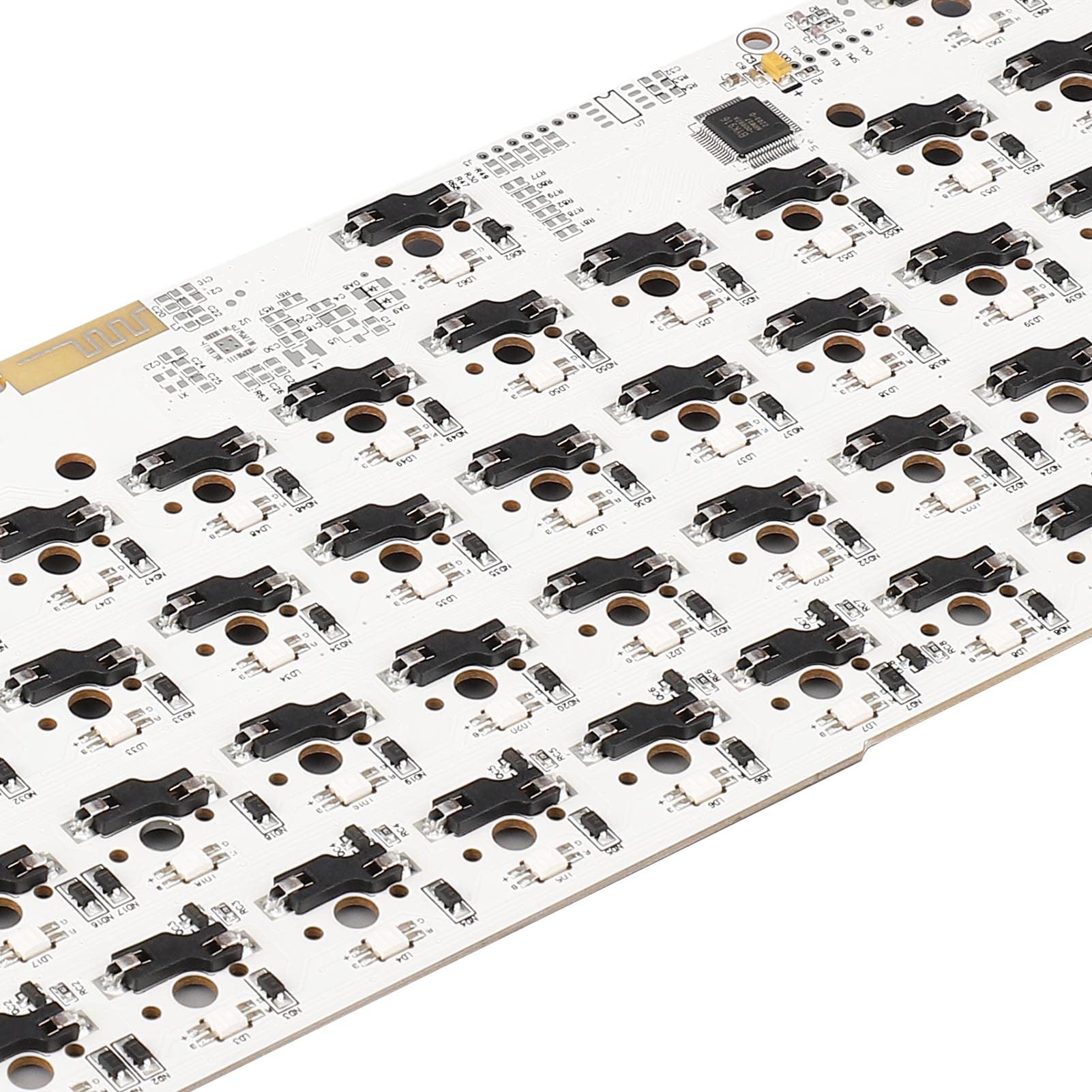 Kit de Clavier Mécanique DIY, 67 Kyes Switch Hot Swap Type C 5Pin 3Pin Switch Clavier de Jeu Personnalisé, RVB Rétroéclairé Haute Dureté ABS Shell Éponge Insonorisée pour Win7/8/10/XP(Violet)