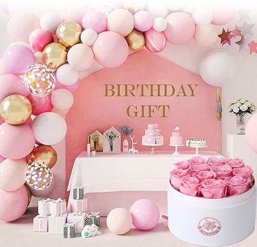 Miniatura 4 de Dekun Caja de regalo de rosa preservada, rosa real preservada para ella, rosa recién cortada de primera calidad, rosa para el día de la madre,