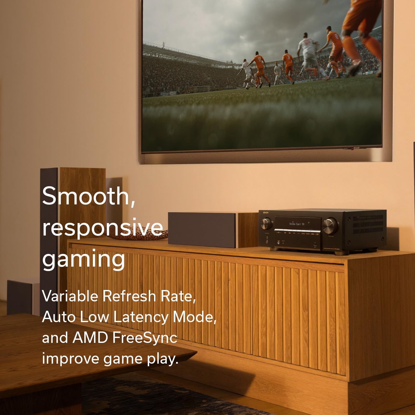 Denon AVR-X2900H 7,2-kanałowy odbiornik AV, 95 W, Dolby Atmos & DTS: X, 8K / 60 Hz i 4K / 120 Hz wideo, HEOS Wireless Multiroom Streaming, Wi-Fi, Bluetooth, Audyssey MultEQ XT
