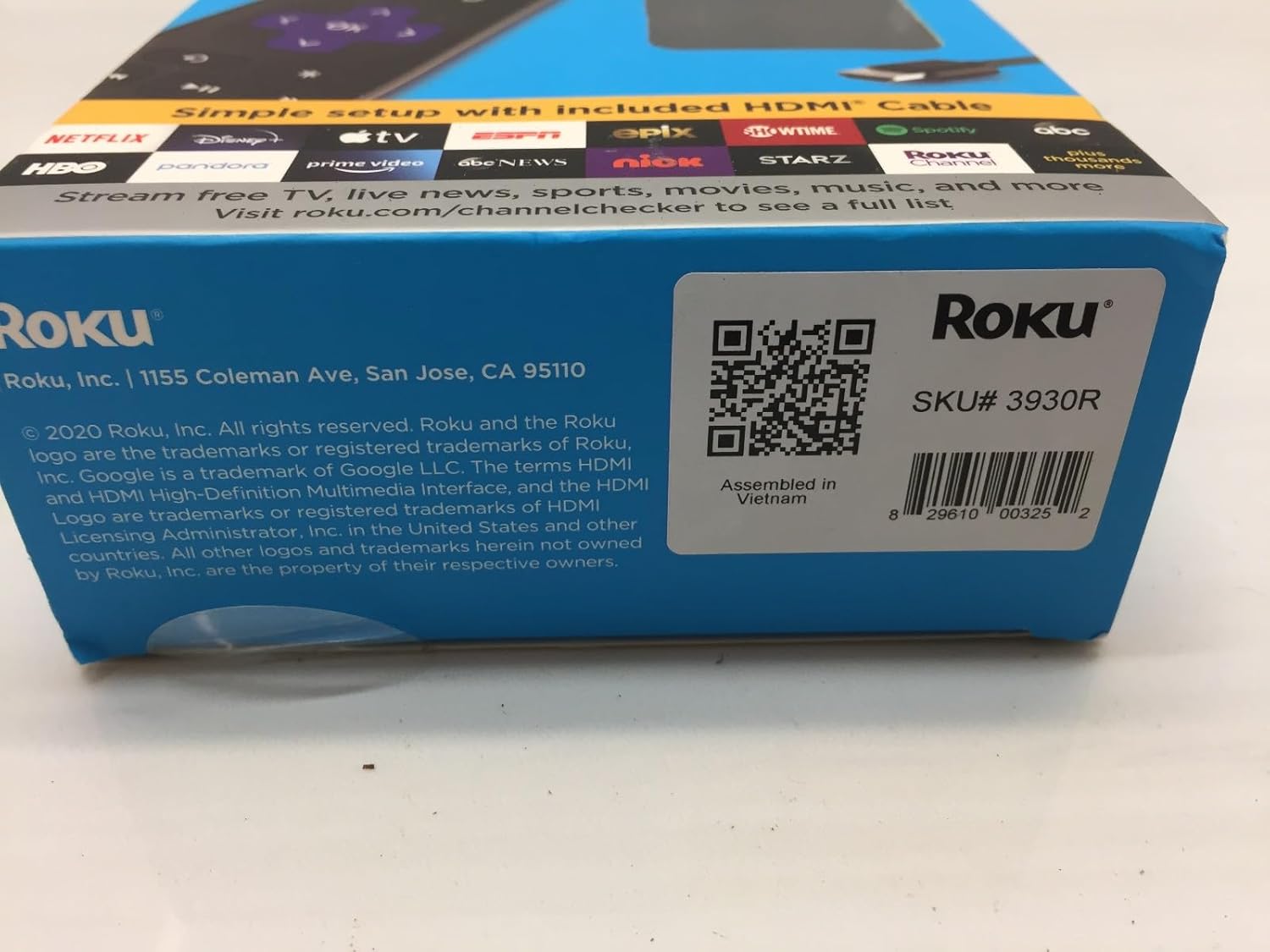 INTERWEB 3930R Replacement for Roku Express | HD Roku Streaming Device with Simple Remote (no TV Controls), Free & Live TV