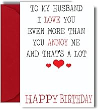 Funny Birthday Card For Husband From Wife Marriage Humour Card For Him Annoying Husband Joke Relationship Banter C19