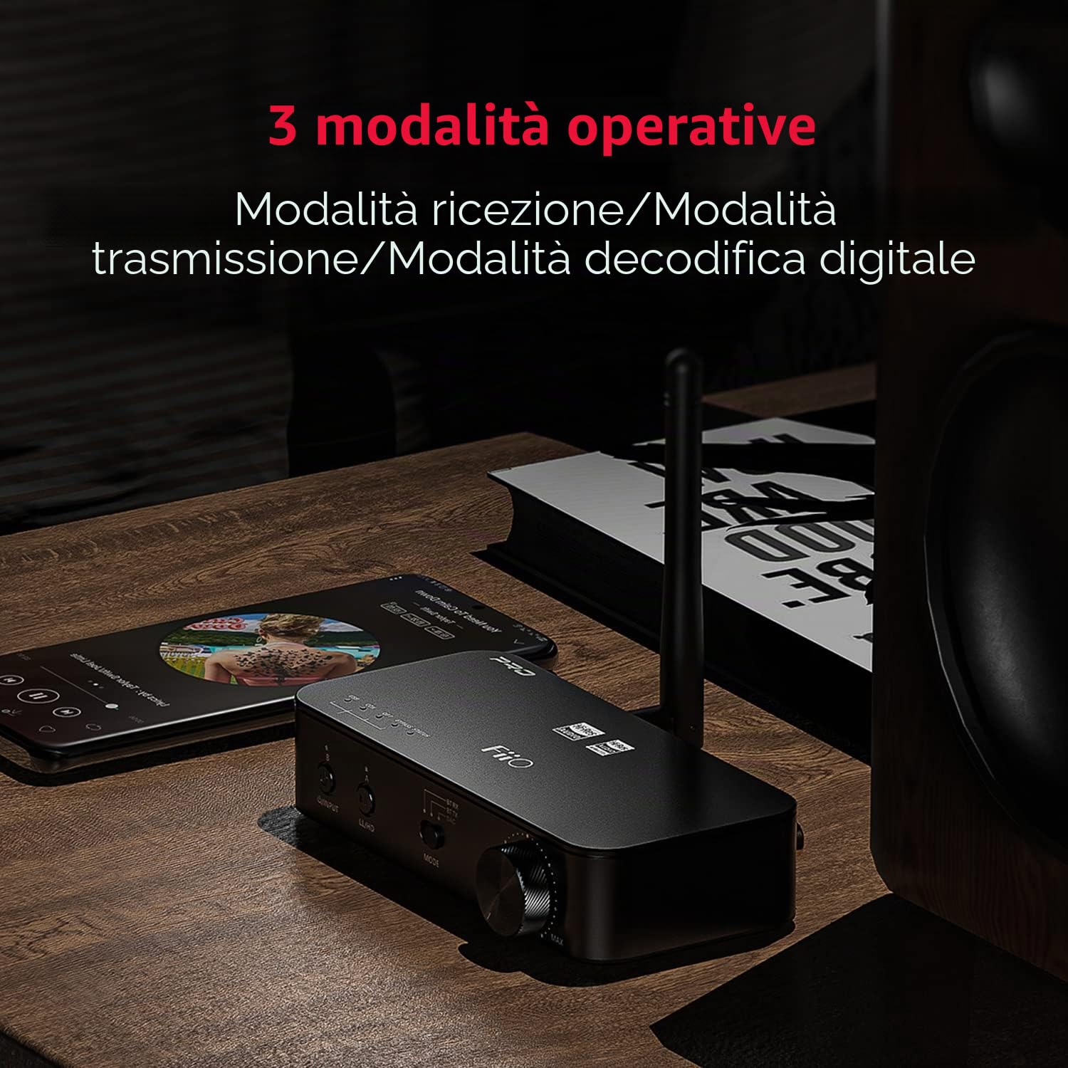 FiiO Trasmettitore/ricevitore Bluetooth ad alta risoluzione BTA30 Pro TX/RX con supporto LDAC