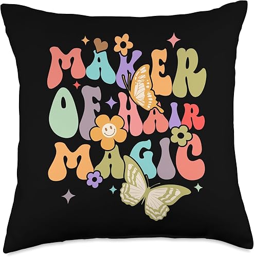 Hair Stylish Throw Pillow, 18x18, Multicolor