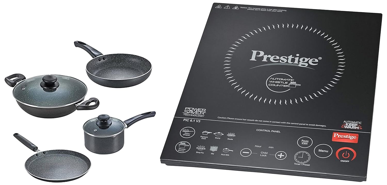 Buy Prestige Induction Cooktop PIC 6.1 V3 and Omega Granite Aluminium