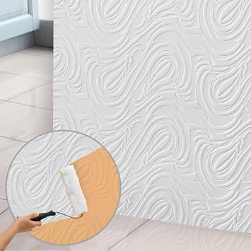 Tink 3D Duvar Paneli Boyanabilir Dekota 60x120 cm/Dalga Desenli 2'li paket-1,44 m²
