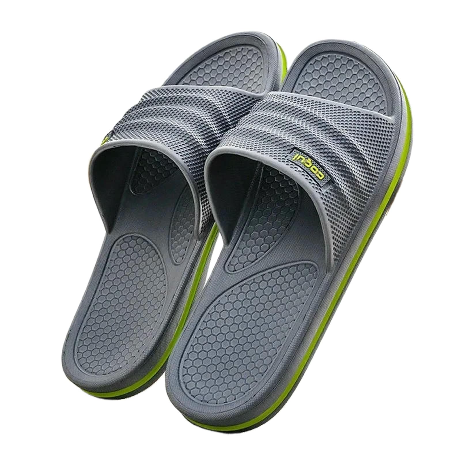 Ciabatte Uomo Pantofole da Eva Non Slip Morbida Casa Estate Bagno Interno-grigio-40