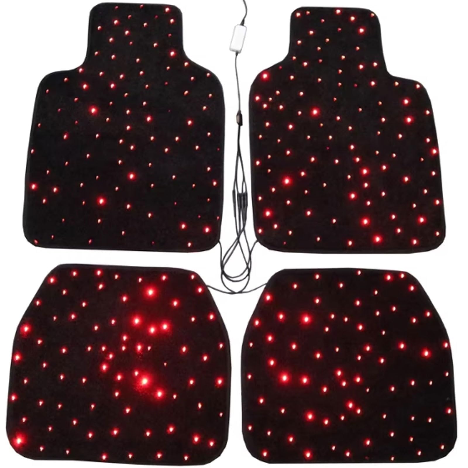 Tapis de sol voiture LED Starlight haut de gamme avec ajustement universel antidérapant
