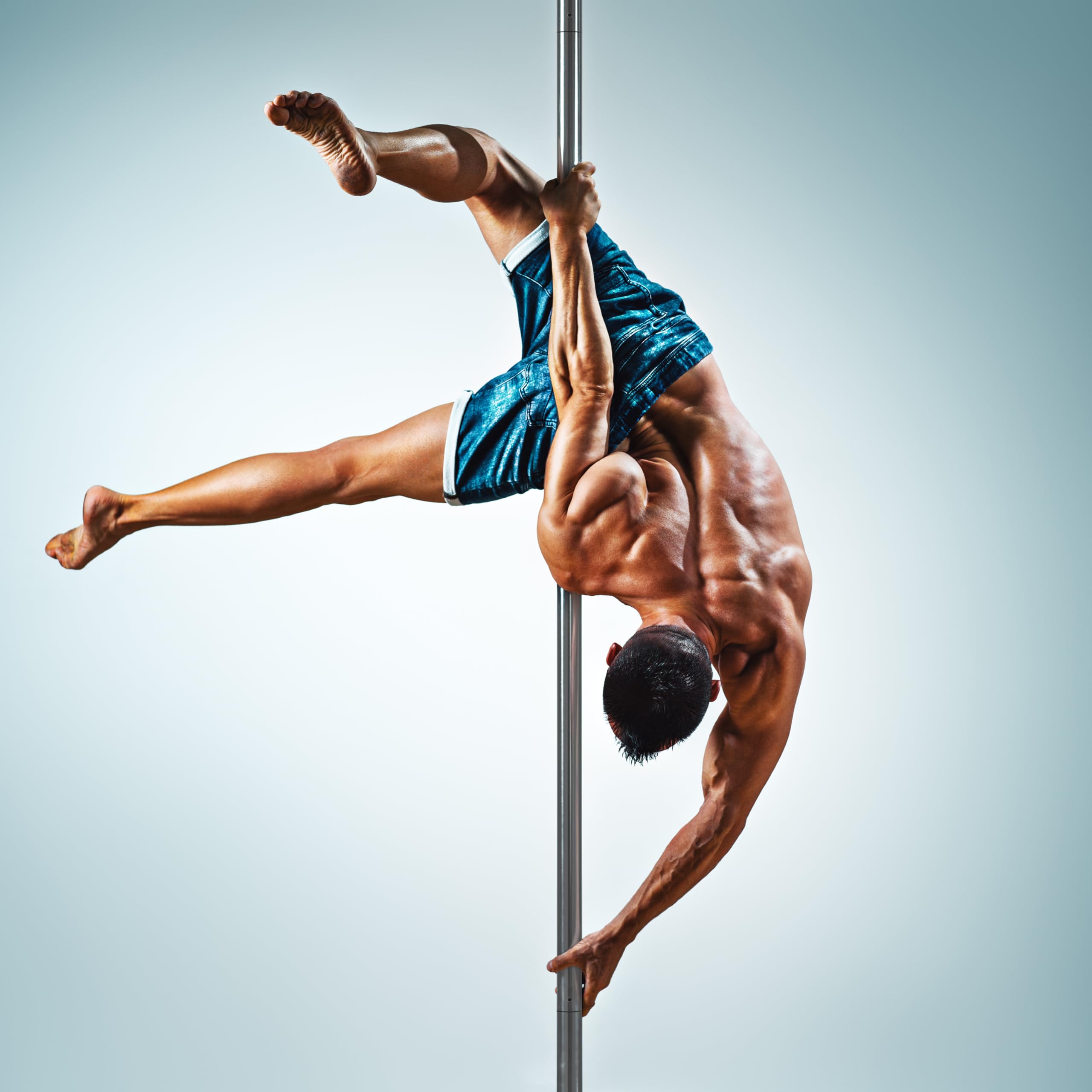 Palo da Pole Altezza Regolabile 216,5 cm - 275 cm 45 mm Ø Rimovibile Palo da Ballo modalità Statica e Spinning Carico Massimo 227 kg