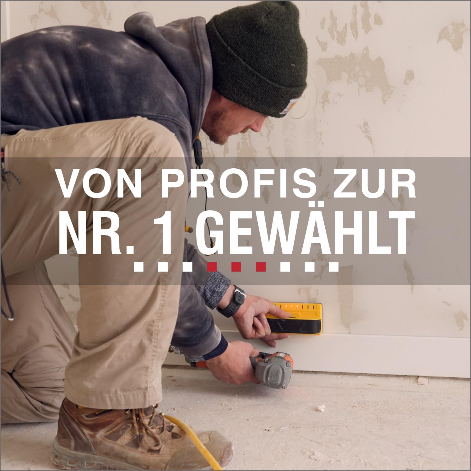 Franklin Sensors ProSensor M70 Professioneller Balkenfinder mit 7 Sensoren für höchste Genauigkeit erkennt Holz & Metallbolzen mit unglaublicher Geschwindigkeit, Gelb