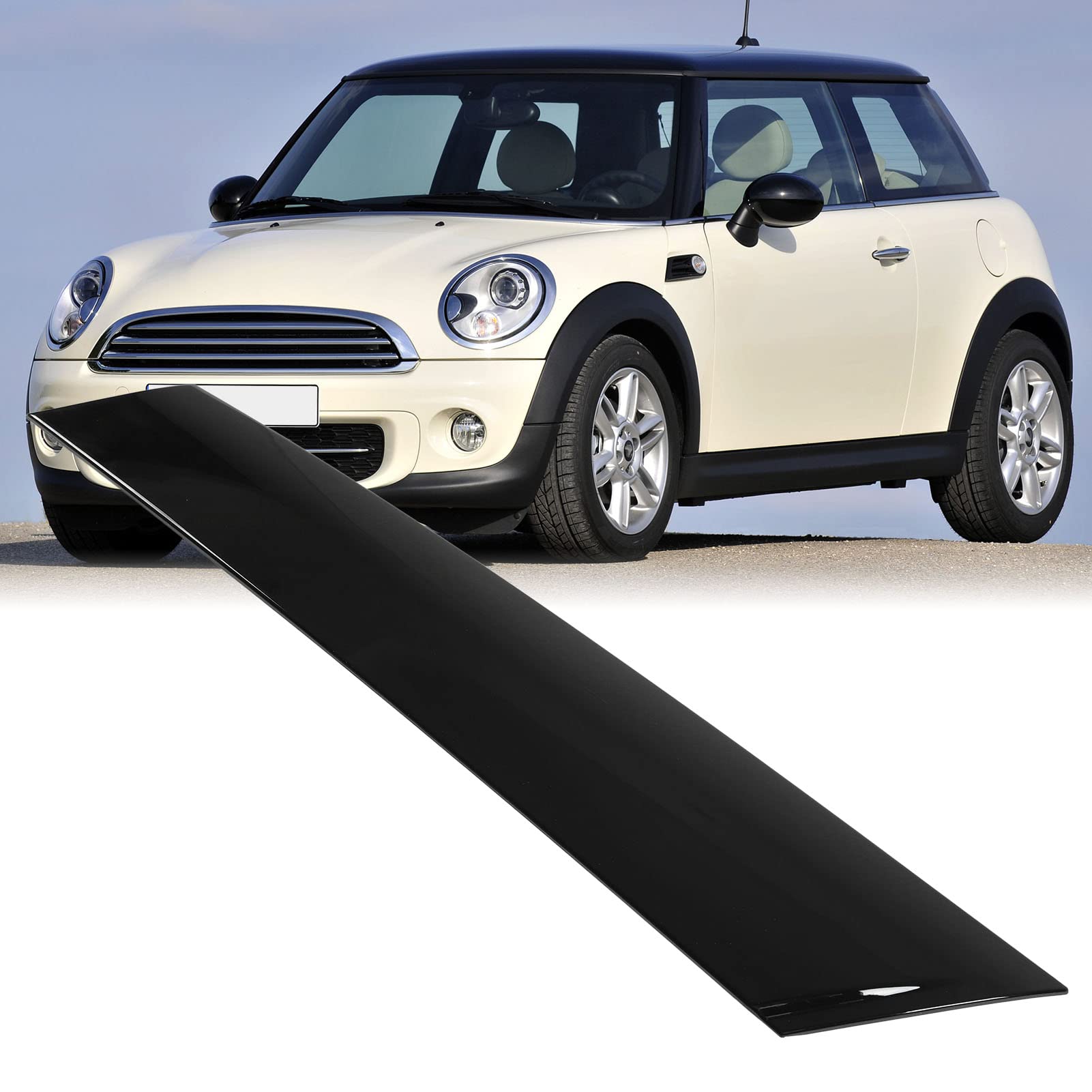 Windschutzscheibenverkleidung A Säule, vordere äußere linke Fahrer & rechte Beifahrer Abdeckung, Windschutzscheibenverkleidung A Säule für Mini R55 R56 R57 (Rechts 51137272584)