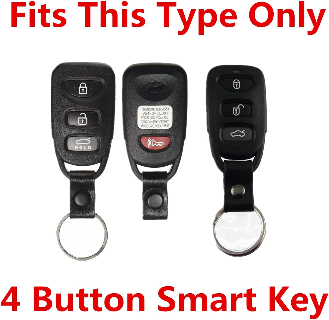 Rpkey Silicone Keyless Entry Remote Control Key Fob Cover Case protector Replacement Fit For Hyundai Accent Elantra Sonata Kia Optima Rondo Spectra 95430-2G202 95430-3X500 95430-3K200(Pink)
