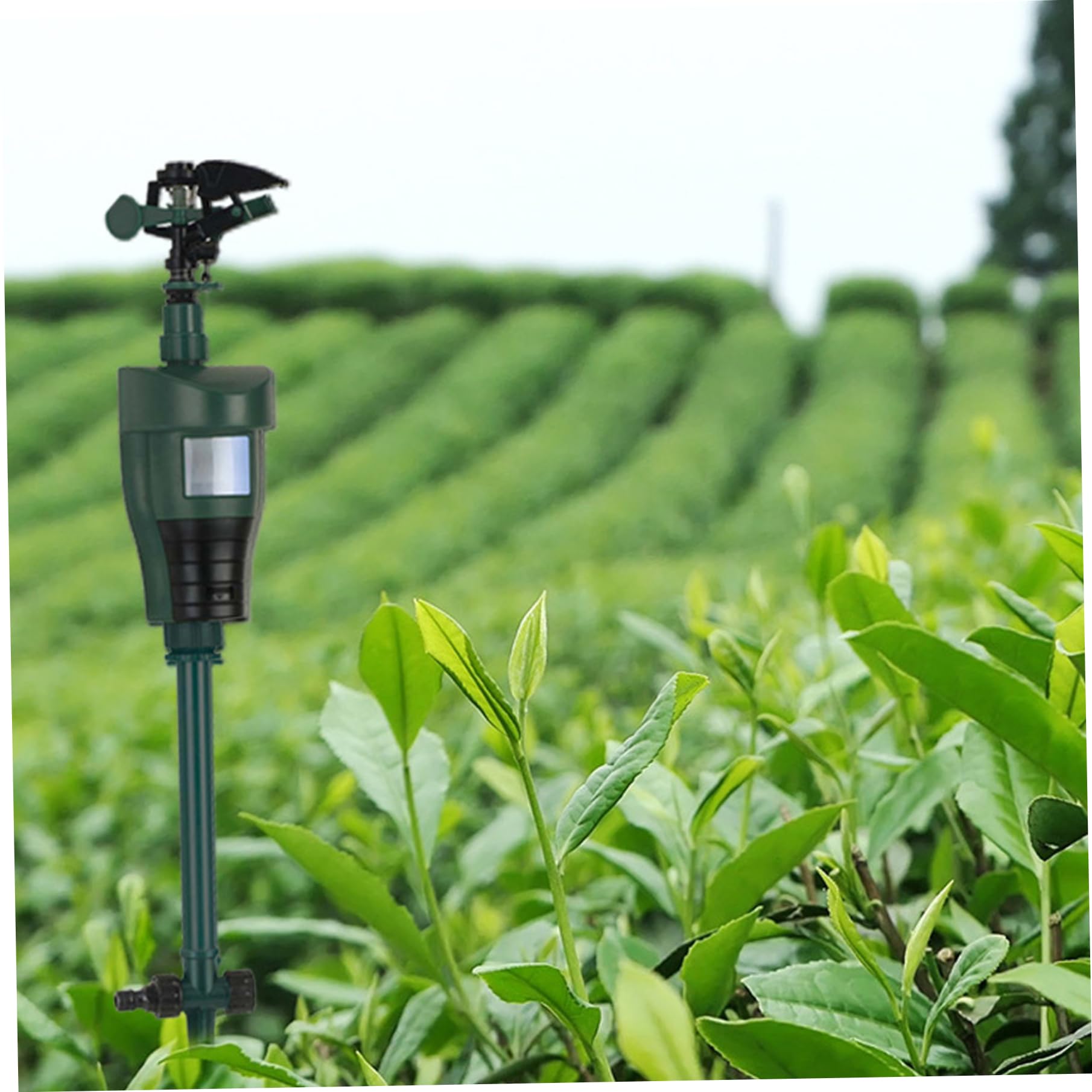 Aspersor con Sensor de Movimiento, aspersor Ajustable de 360° para protección de jardín