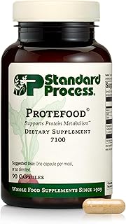 Standard Process Protefood - Protein Metabolism Support Supplement - Aids Bone & Immune Health - Whole Food-Based Supplement for Cellular Health Support - Includes Calcium & Vitamin C - 90 Capsules