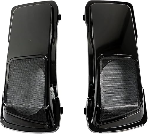 Miniatura 2 de WFLNHB Tapas de altavoz CVO negras de 6 x 9 pulgadas de repuesto para alforjas Touring 1998-2013