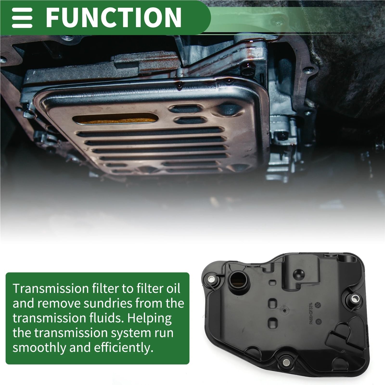 ‌Miska olejowa do samochodu‌ Filtr oleju przekładniowego do automatycznej skrzyni biegów, pasuje do Toyoty C-HR 1.2T 2016-2021, plastikowy, 3533002020 ‌Miska olejowa silnika‌