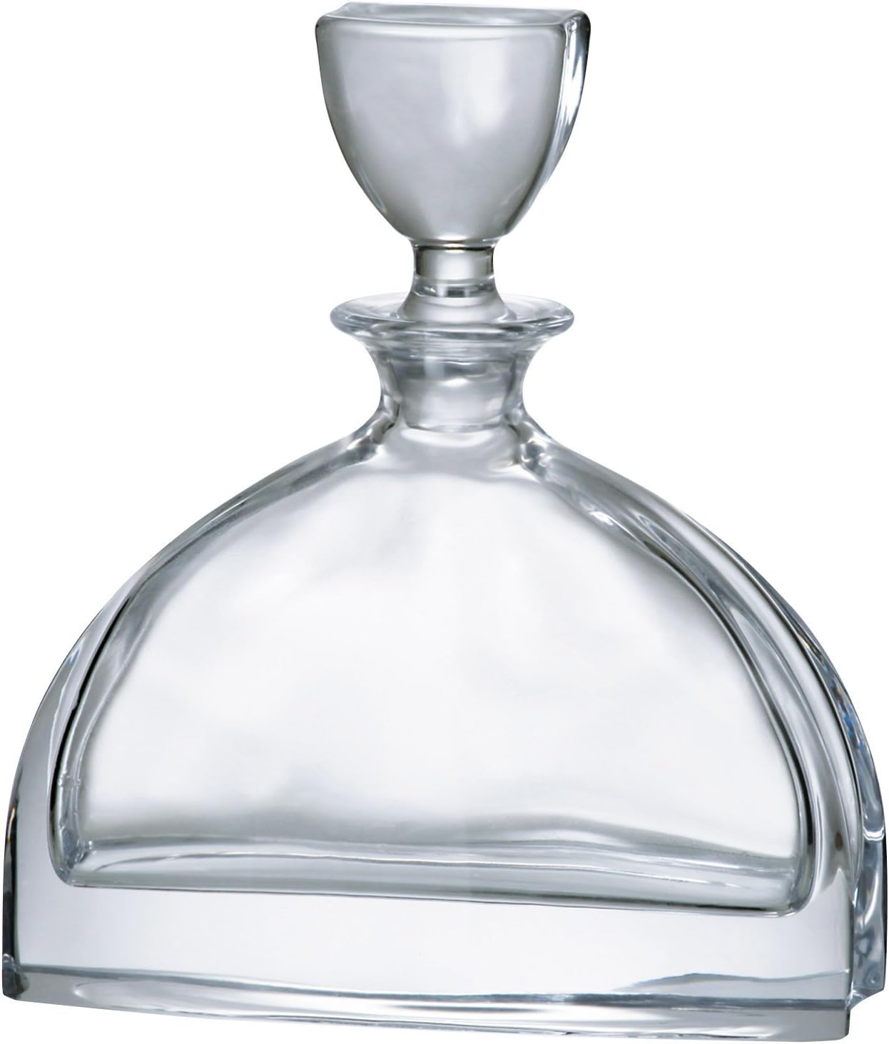 European Quality Glass - Crystal - Wine - Whiskey - Liquor - Decanter - with Stopper - 24 oz. - Made in Europe