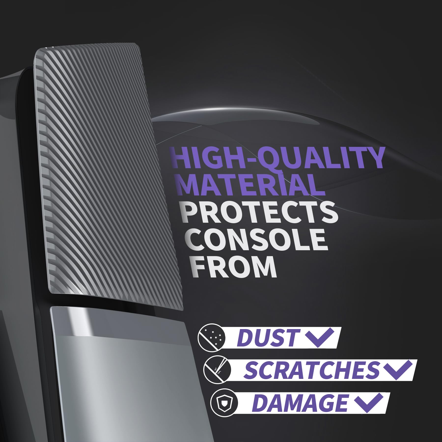 eXtremeRate eXcover Carcasa Superior e Inferior de Repuesto Compatible con ps5 Slim Edición Digital, Paneles Laterales y Tapa Trasera con Ventilación para ps5 Slim Digital Consola - New Hope Gray