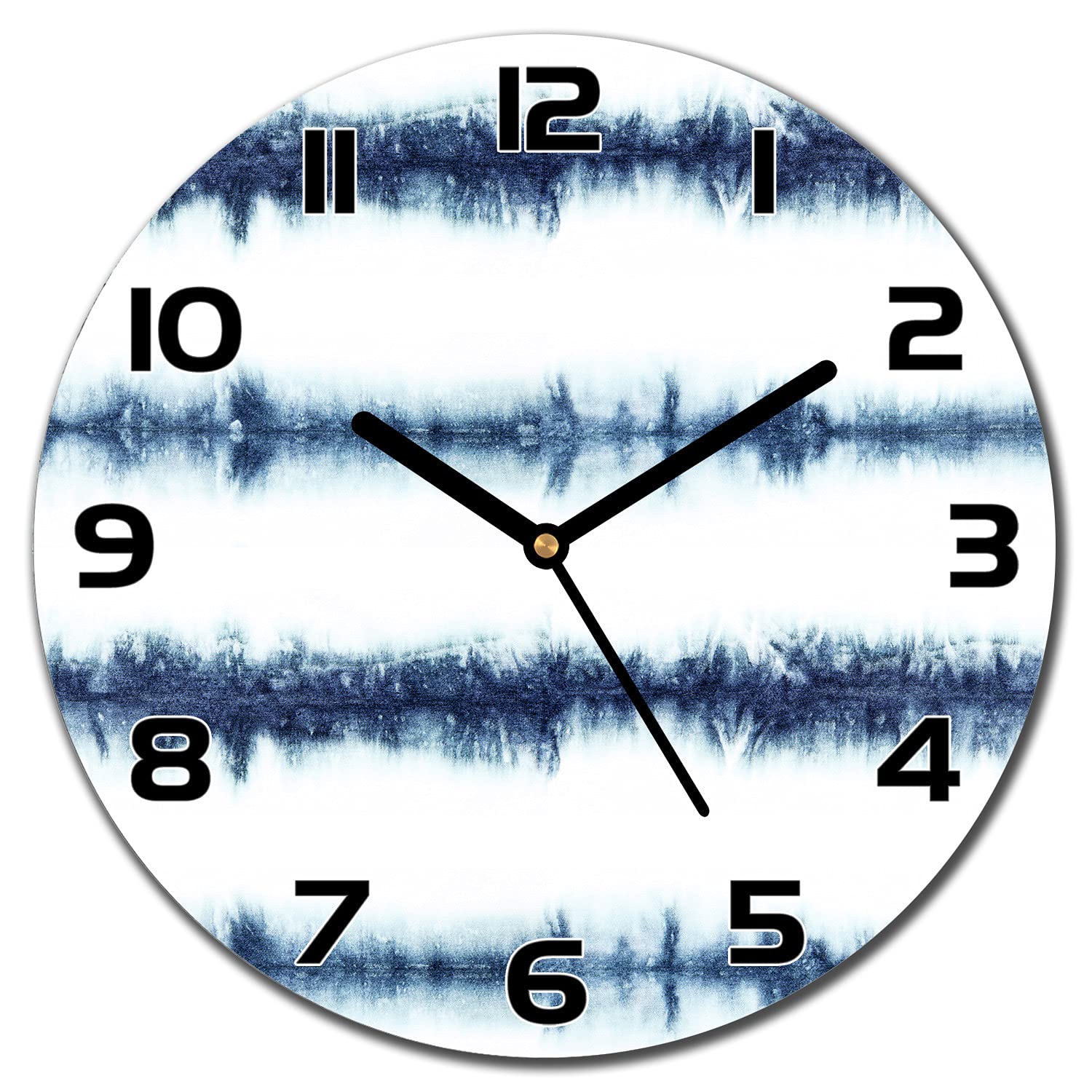 Horloge Murale Abstraite en Verre pour Sublimer la Déco de Votre Salon