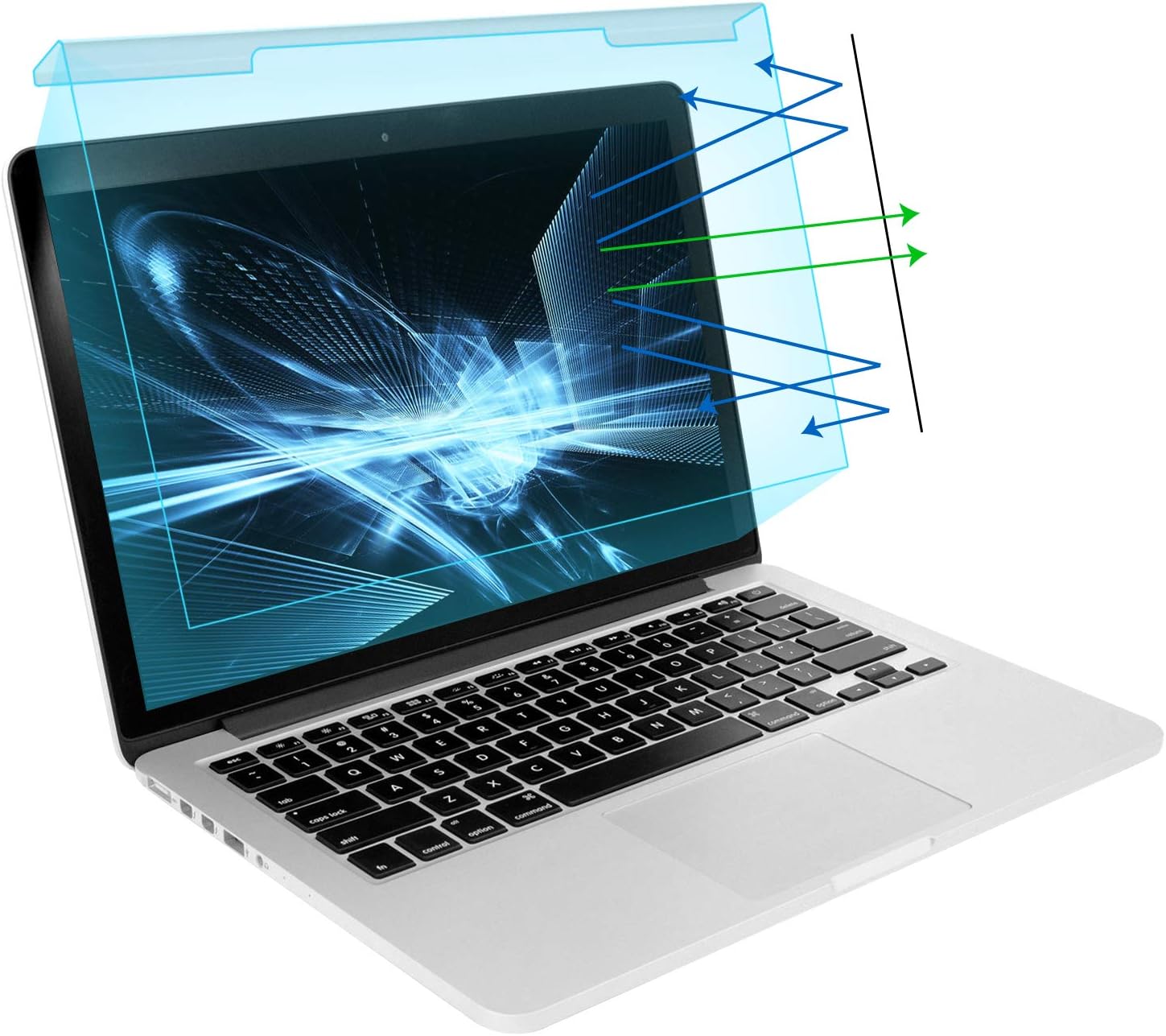 MOSISO13-13.5 inch Laptop Blue Light Blocking Screen Protector Anti-UV Eye Protection Filter Film for Diagonal 13, 13.3, 13.5 inch 16:9 Widescreen Notebook LED Monitor Panel(11.89 x 7.83 inch/L x W)