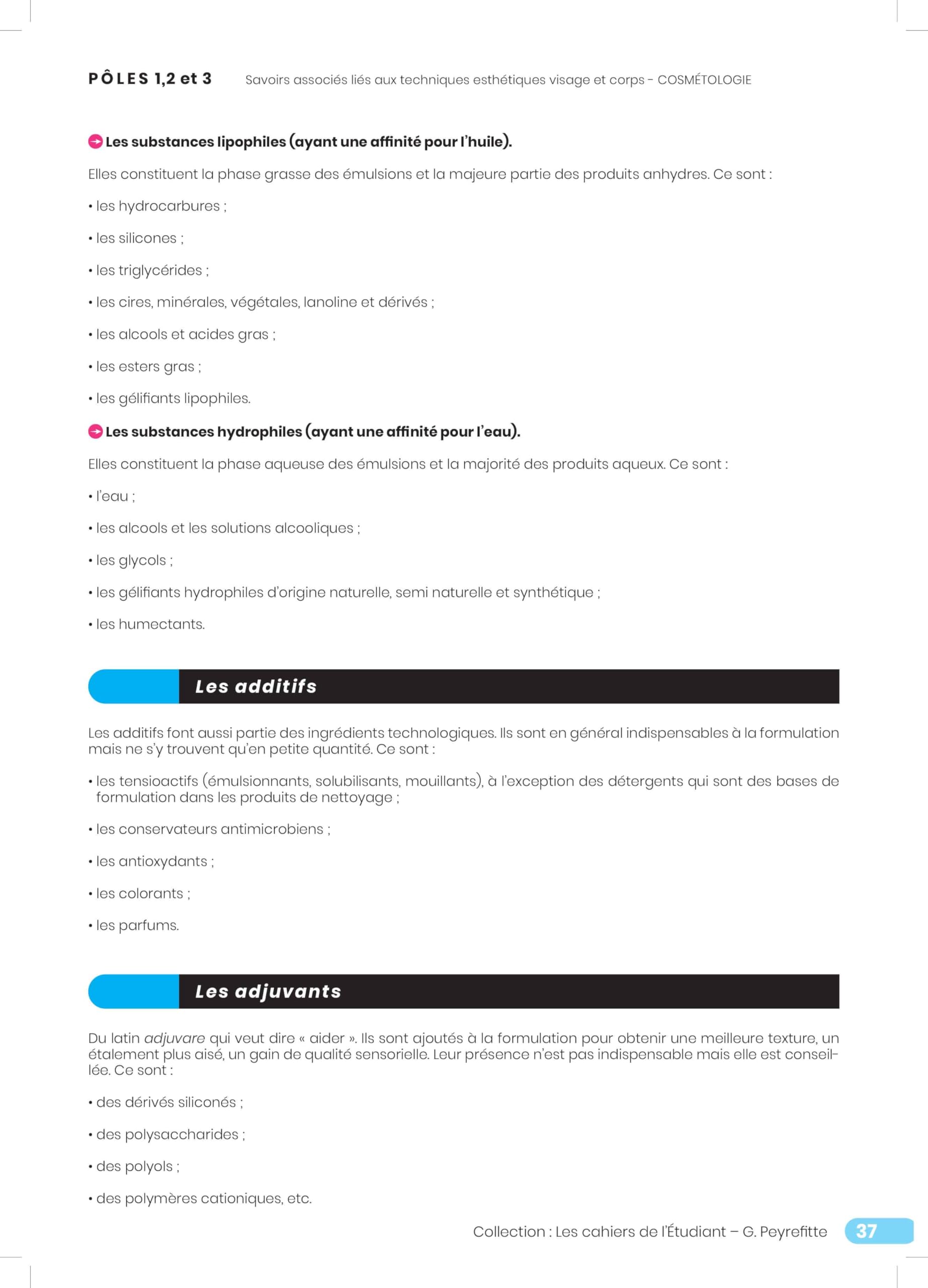 Cahier 5. Produits cosmétiques: Les cahiers de l'étudiant - CAP BP Bac Pro BTS