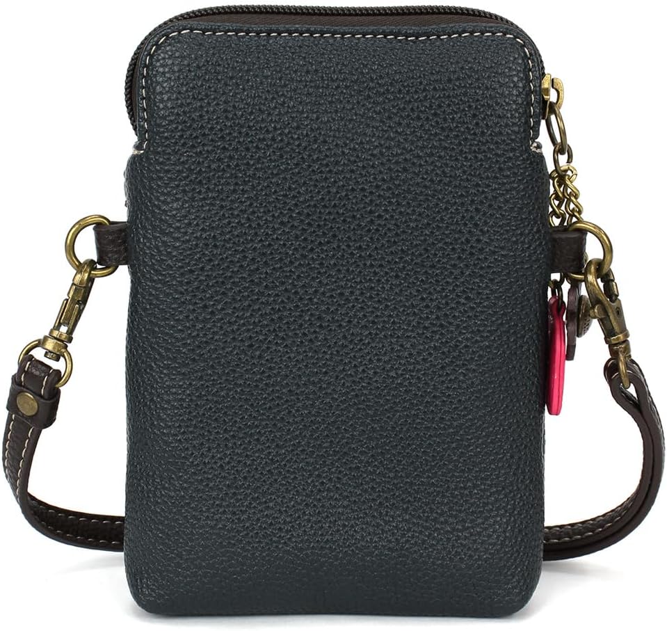 CHALA Bird Collection Cell Phone Crossbody Purse-Women PU Leather/Canvas Multicolor Handbag with Adjustable Strap