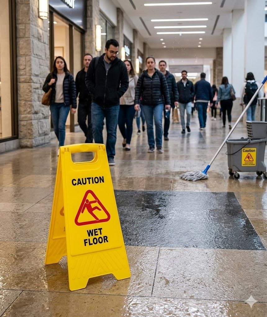 Wet Floor Sign Board Caution Warning Display Board for Slippery Floor Safety in Office Mall Hospital Hotel 2
