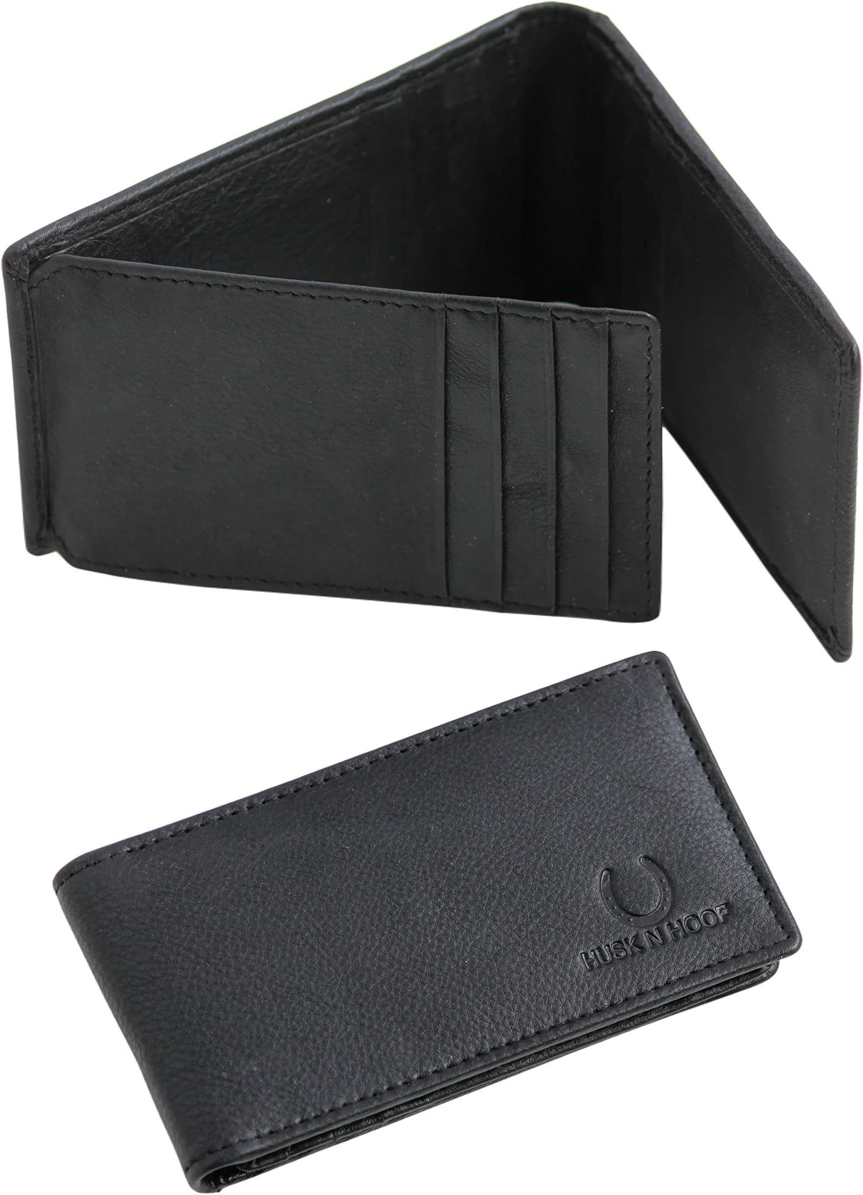 RFID Protected Leather Credit Card Holder Wallet for Man Women | Card Holder for Men Woman | Napa Black