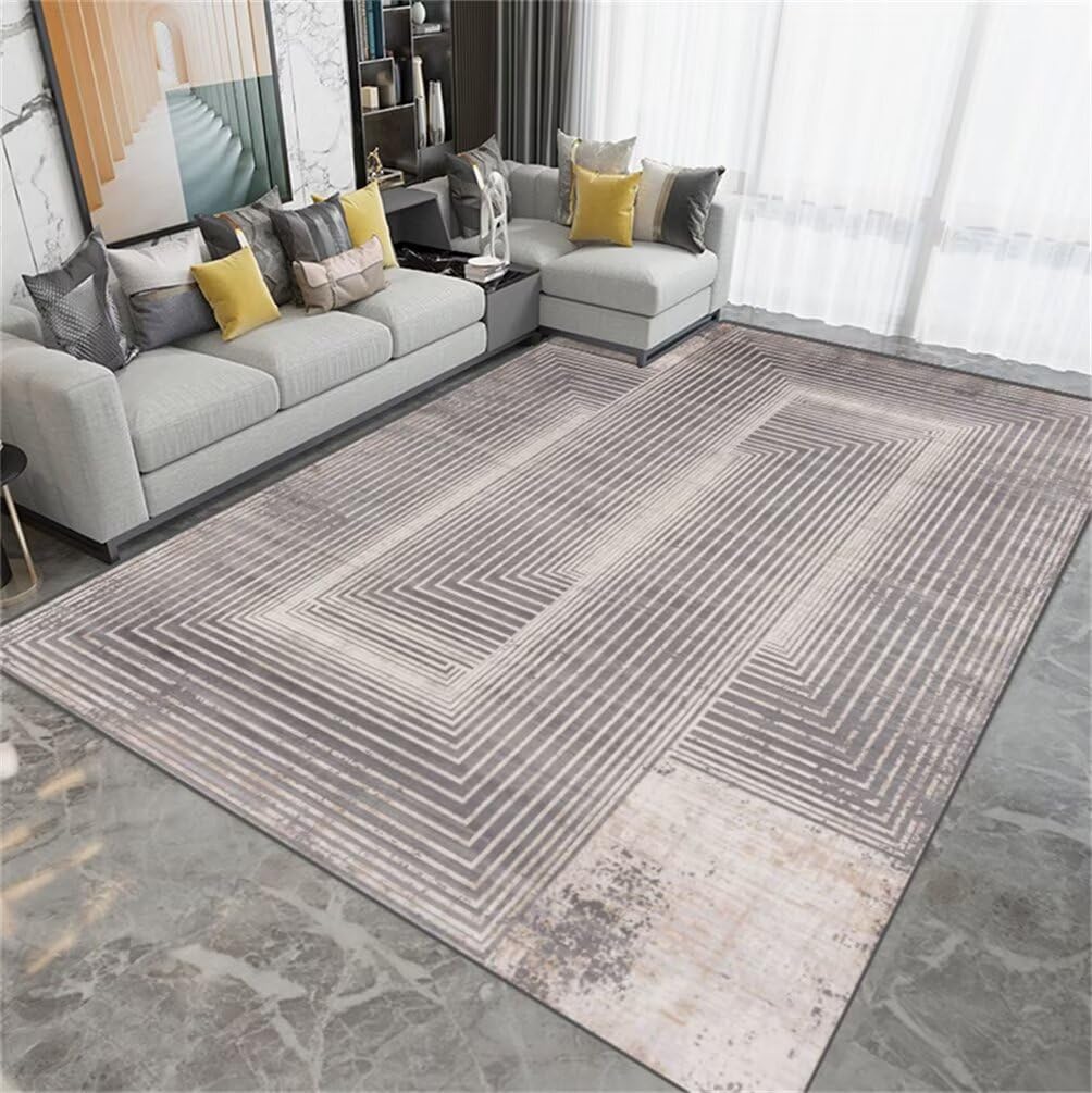 Tapis enfant lavable gris 200x200 antidérapant tapis de couloir