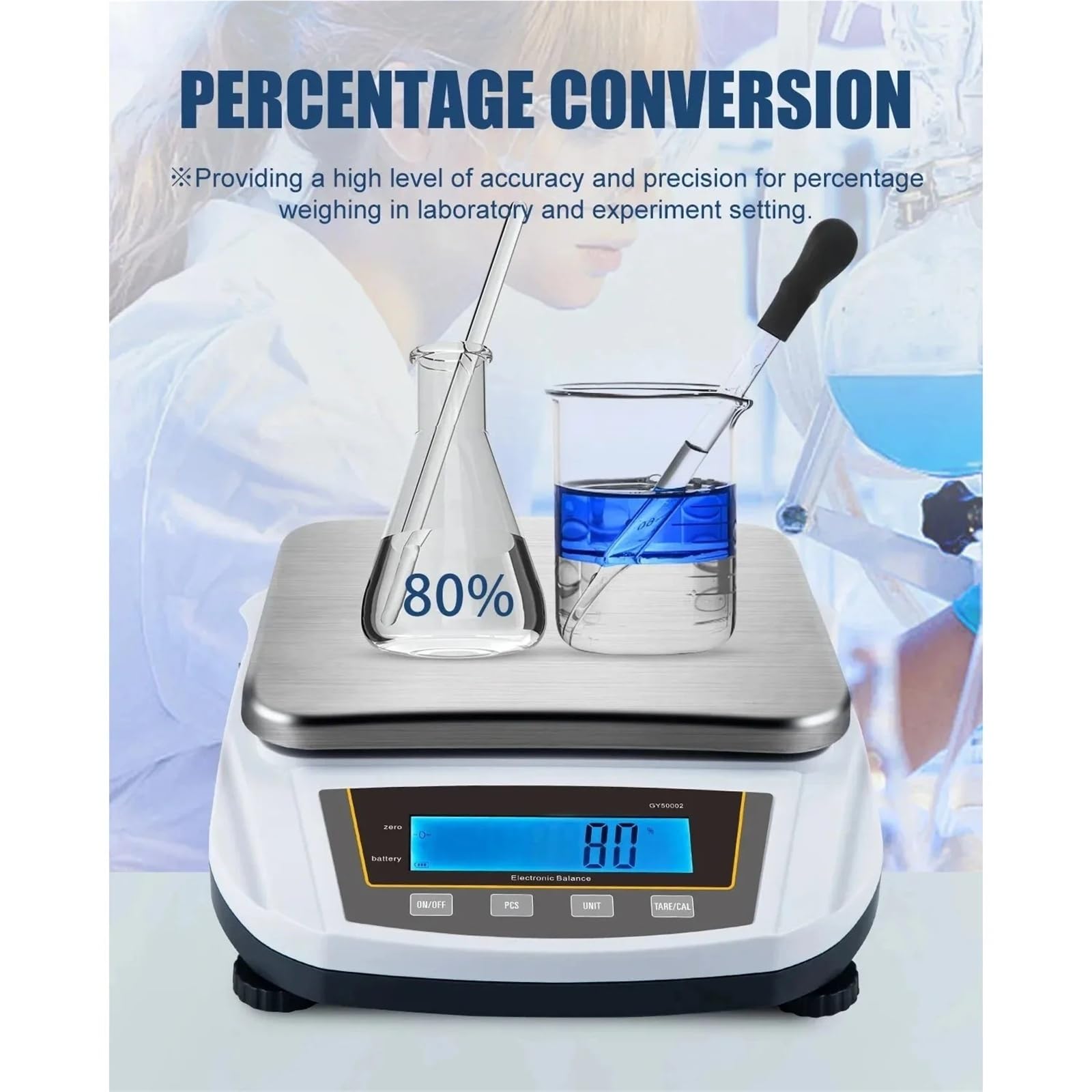 Báscula de precisión de 0,01 g a 5000 g, balanza analítica electrónica de 2 kg, for laboratorio, for oro y joyería.(2000g 0.01g)