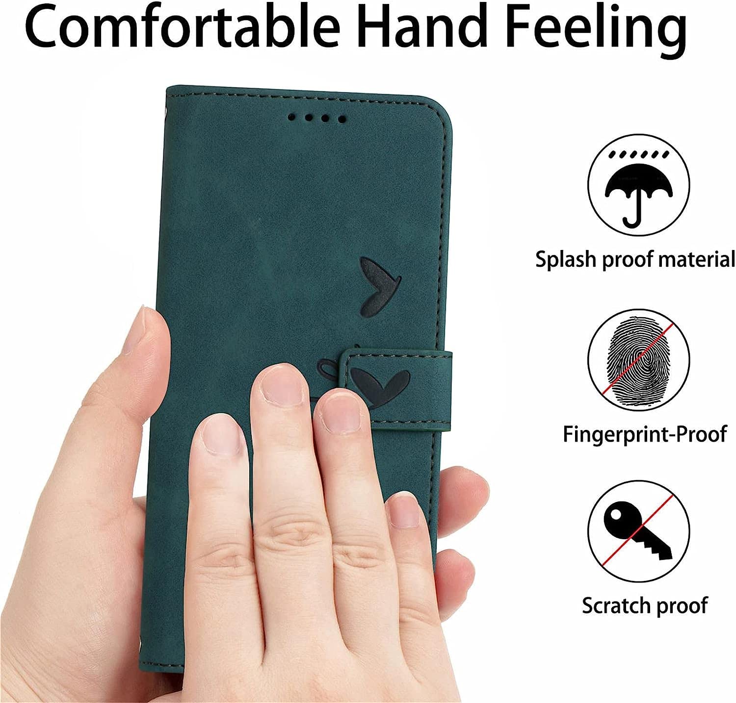 Vankii Cover Per Oppo Find X5 PRO, Flip Caso Libro Portafoglio - Foto 11