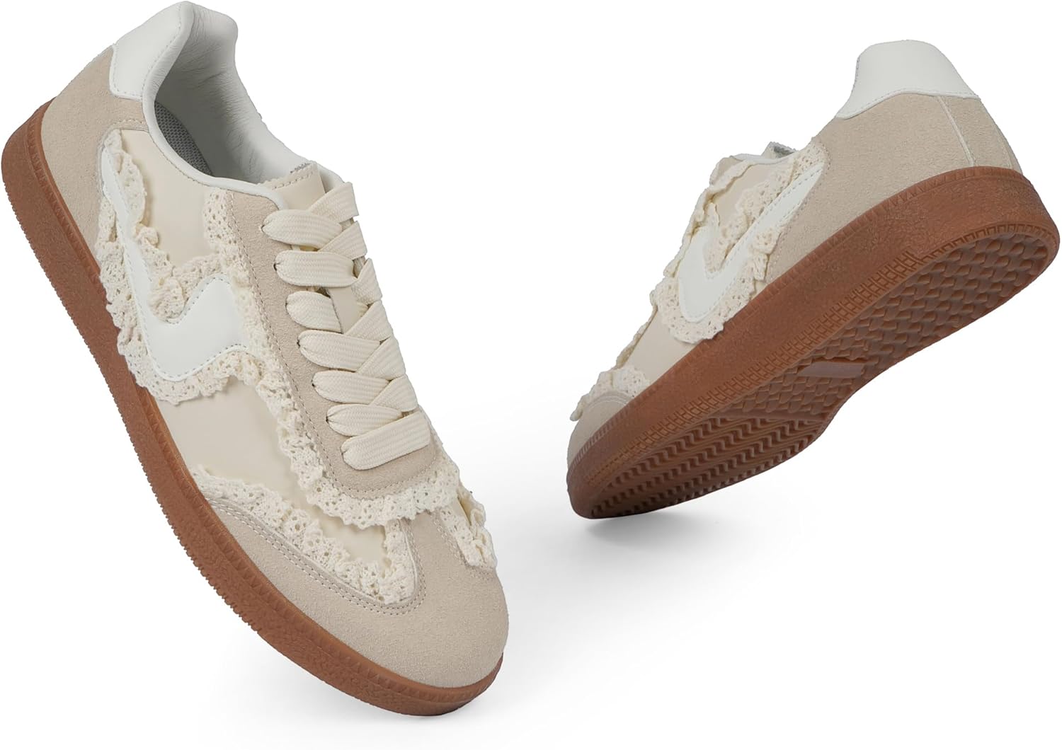 Sneakers for Women Business Casual Tennis Shoes Comfortable Lace up Slip on Women's Fashion Sneakers - Image 4