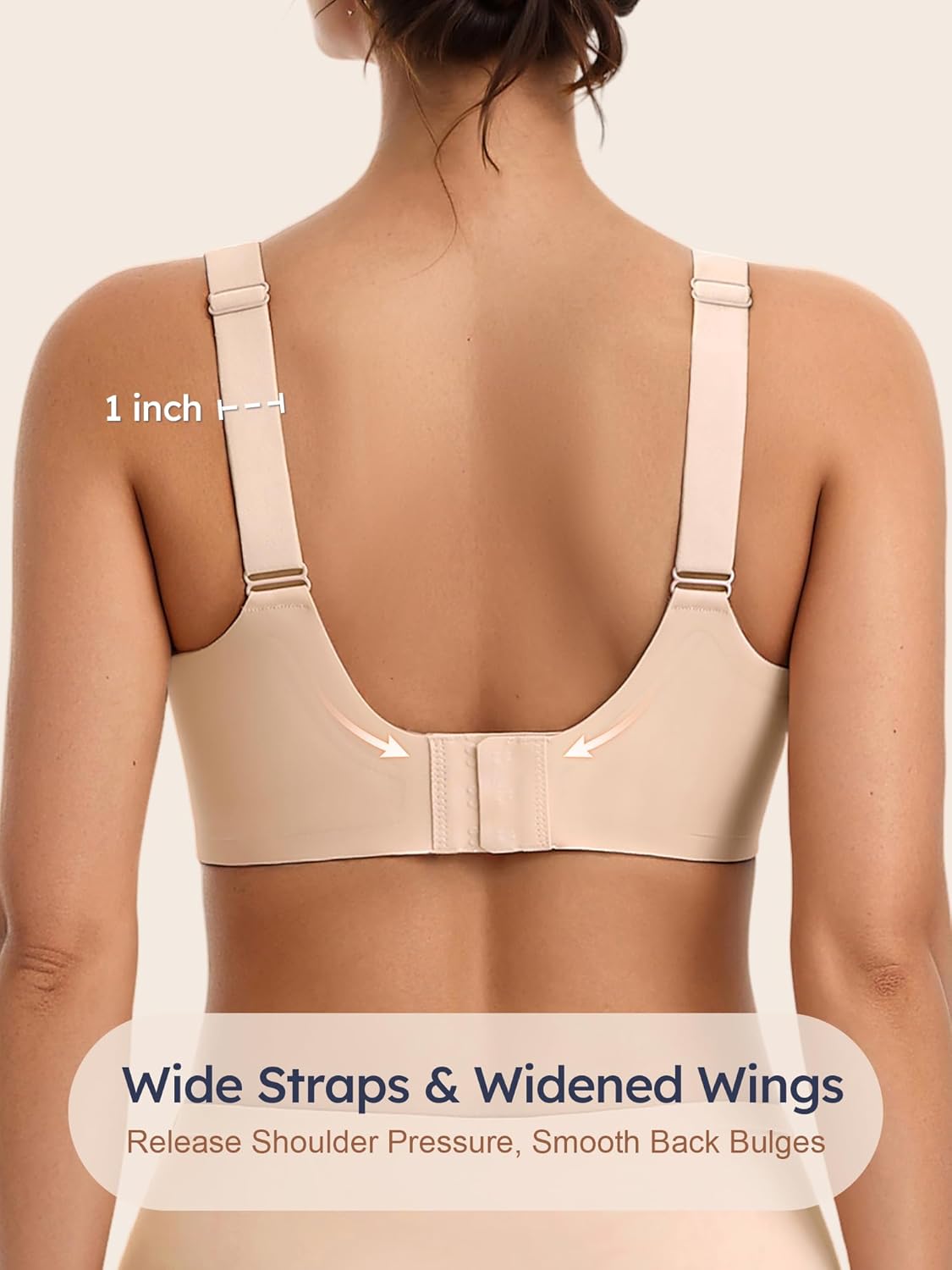 Jelly Unlined Bras for Women - M-3XL - Seamless Unpadded No Underwire Supportive Comfortable Tshirt Bralette - Image 6