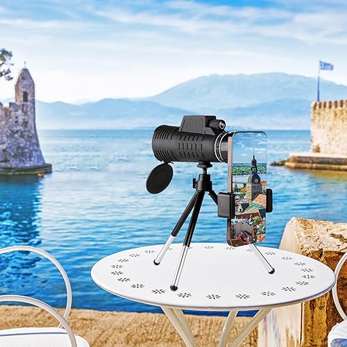 Monocular Telescope, Night Vision High Definition High Magnification Monocular Telescope, Perfect for Travel, Hiking, Bird Watching, Observation,