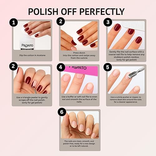 Miniatura 22 de Pronto - Acetona 100 % pura, removedor de esmalte de uñas rápido y profesional, para uñas naturales, gel, acrílicas, esculpidas (8 onzas líquidas)