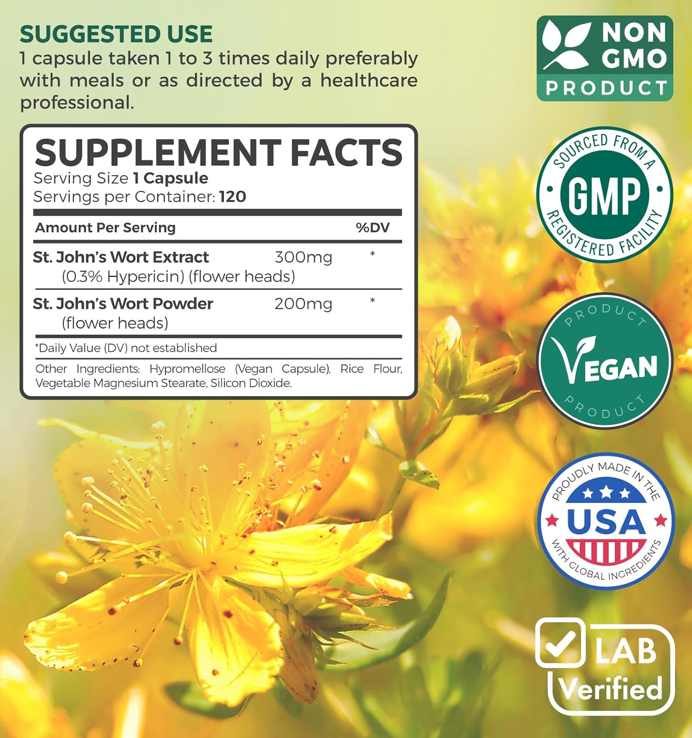 Bundle of St. John's Wort & Thyroid Support - Mood Boost & Balance Bundle - St. John's Wort (Non-GMO) with powerful 900mcg Hypericin Extract & Thyroid Support with Iodine for Energy Improvement
