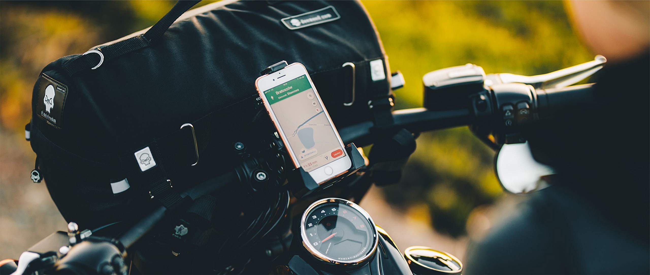 Support Téléphone Moto Universel - Support Smartphone Guidon en Forme de Griffe (Claw) - Fixation Robuste et Anti-Vibration pour Moto, Vélo, VTT - Compatible iPhone, Samsung, GPS (6,3-9cm)