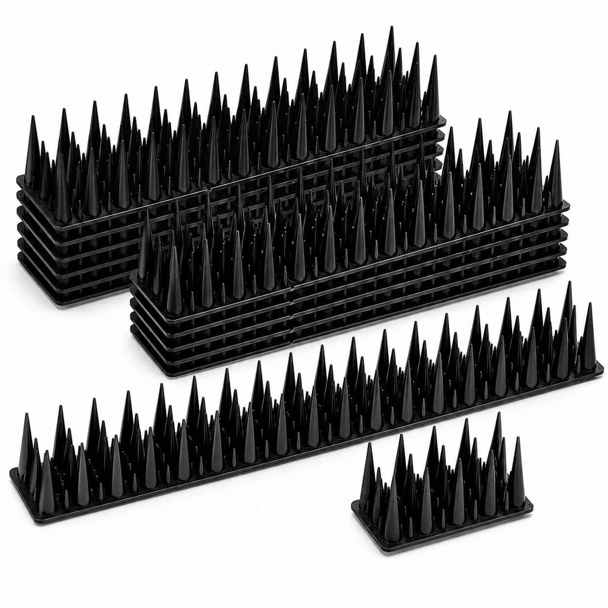Pinchos para pájaros y obstáculos para palomas en vallas y patio, pack de 20 unidades