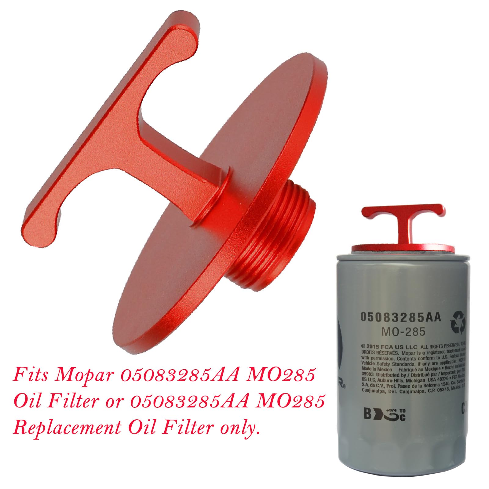 Aluminum Alloy Oil Filter Plug tool for Dodge Ram 2500 3500 4500 5500 Cummins Turbo Diesel 5 7L — view 3