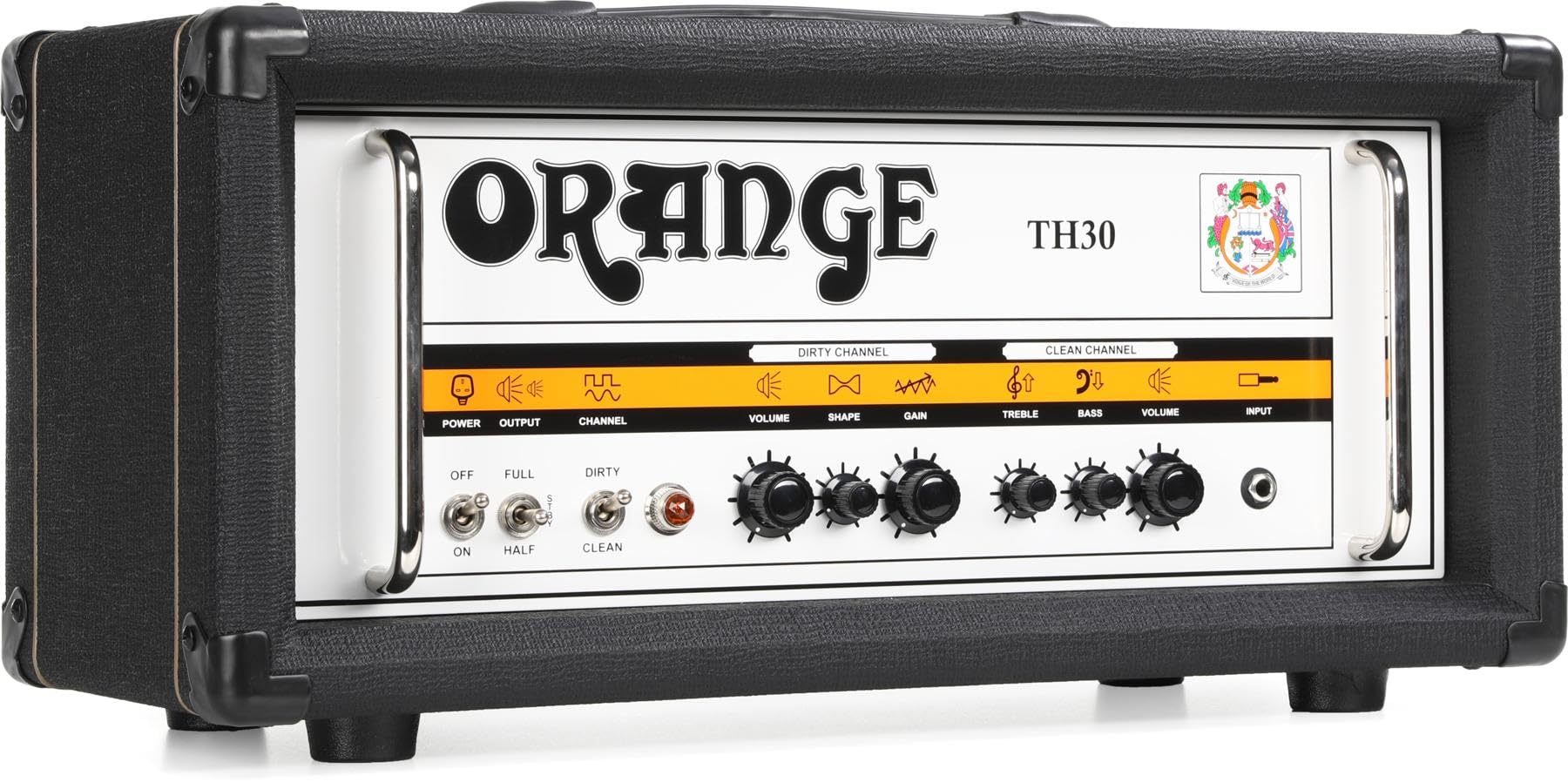 Orange TH30H 30-watt 2-channel Tube Head - Black