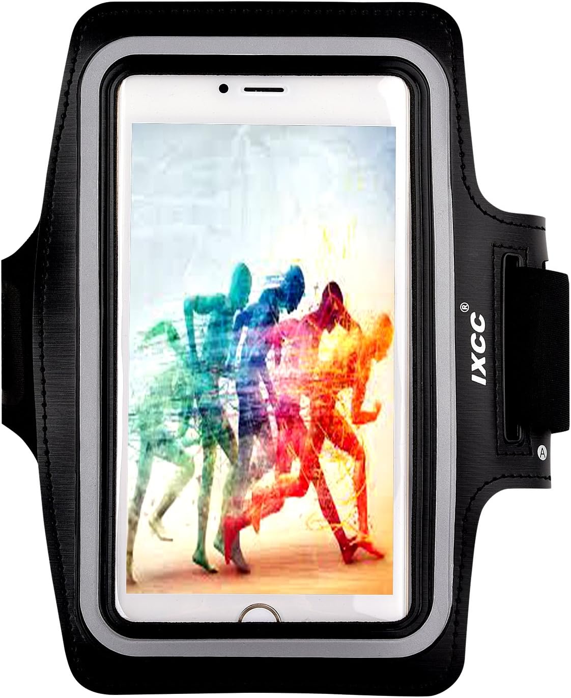 iXCC Racer Series Dual Arm-Size Slots Sporty Gym Armband for iPhone 6splus, 6plus,6s,6,5s, 5,5c and iPod, MP3 Player - Black : Electronics