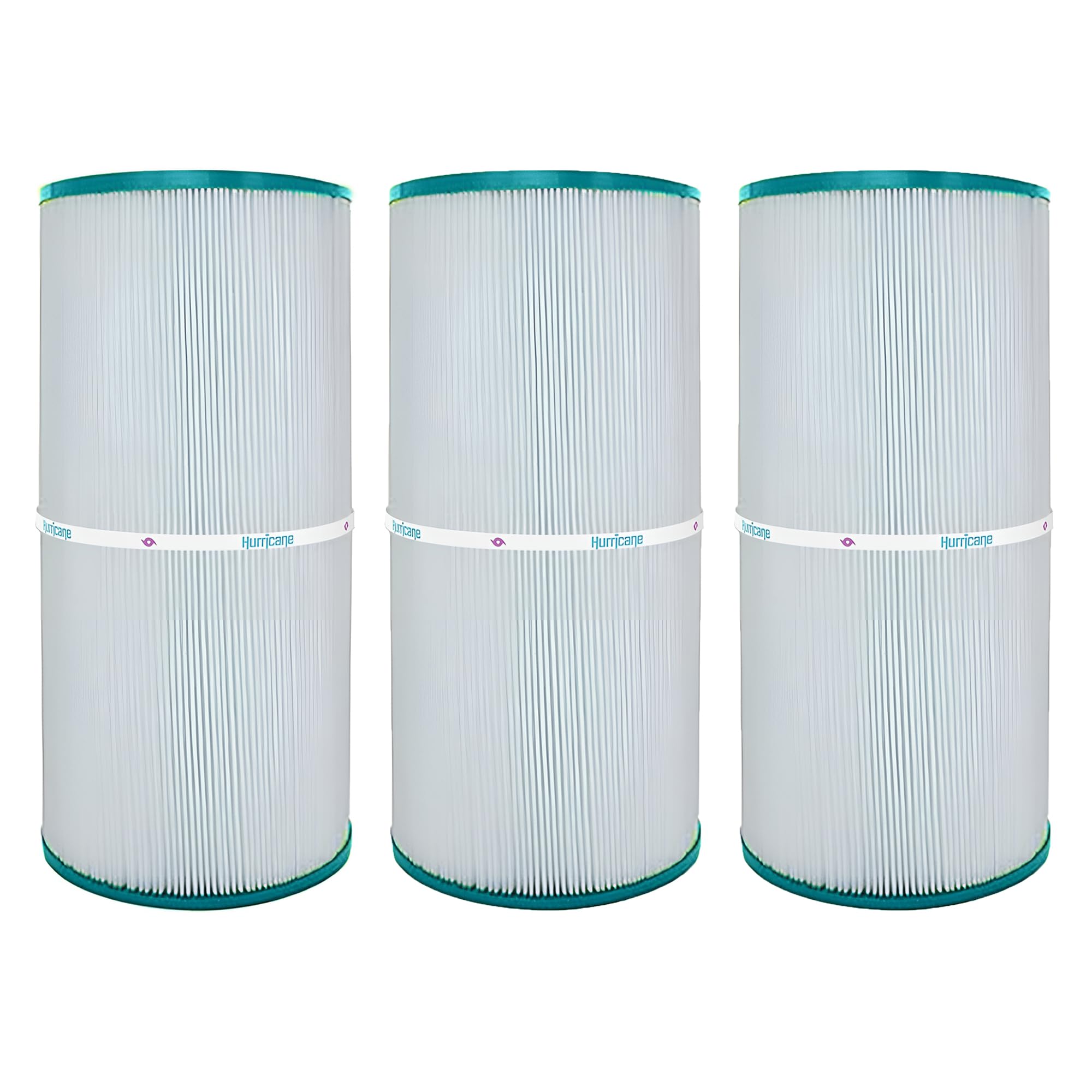 Hurricane Filters - 3 Pack HF7447-04 Advanced Pool Filter Cartridge - Replacement for PA50SV, Unicel C-7447, Filbur FC-1235 - Hayward, Super Star Clear C2000, Sta Rite PRC 50