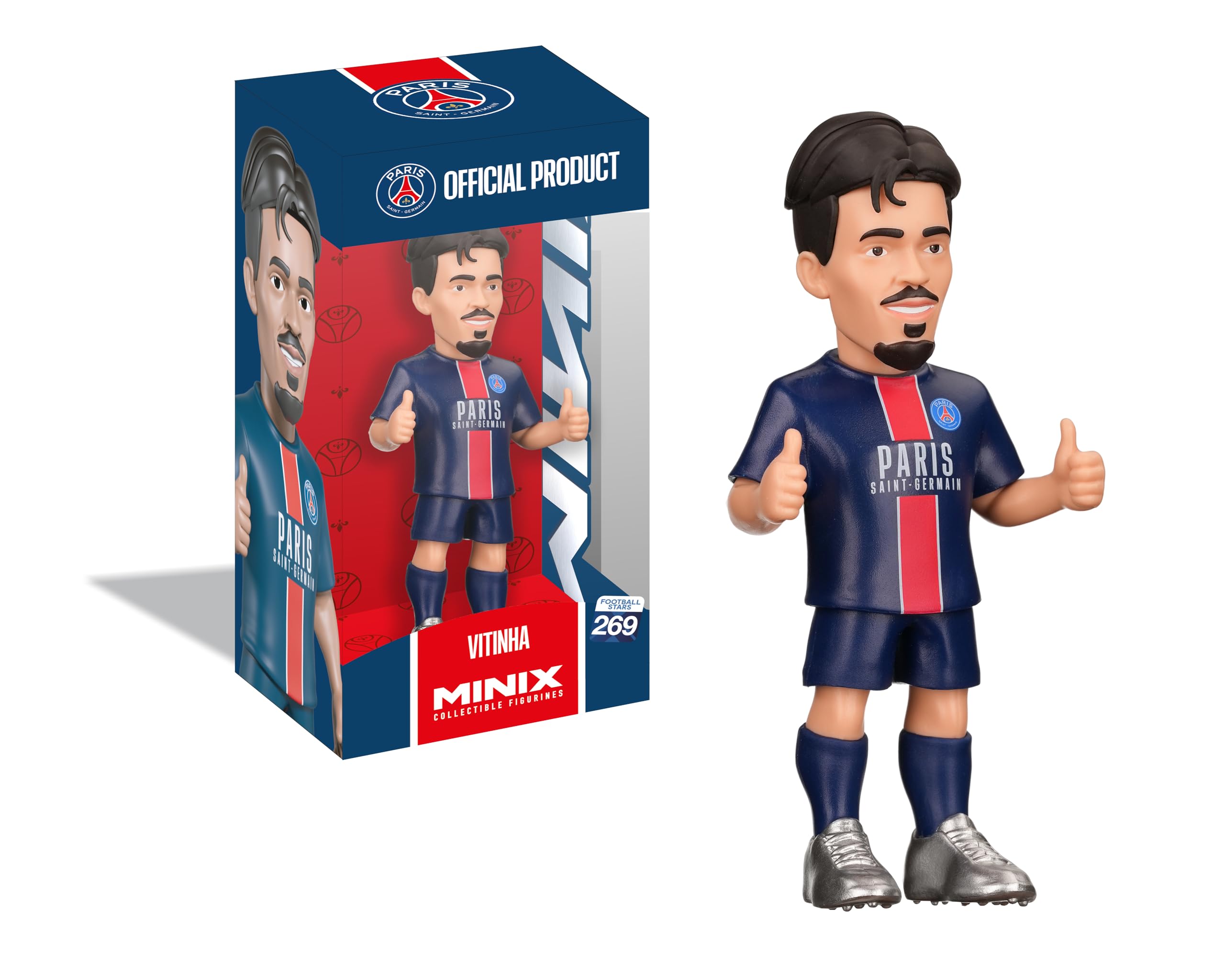 MINIX - Football Stars #273 - PSG - Vitinha - Collectible Figure 12 cm