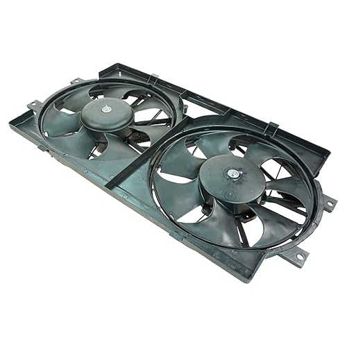 Vista 340 de TRQ Conjunto de ventilador de refrigeración dual compatible con Infiniti EX35 2009 FX35 FX50 2007-2008 G35 2008-2013 G37 2012-2013 M35h 2014-2015