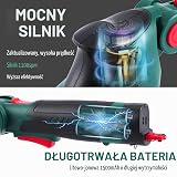 POSENPRO Bezprzewodowe nożyce do trawy i nożyce do żywopłotu 7,2 V, ręczny trymer do krzewów 2 w 1, elektryczny nóż do trawy z obrotowym i antypoślizgowym uchwytem, kabel typu C w zestawie